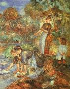 Pierre Renoir Washerwoman painting